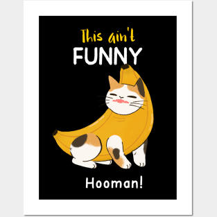 funny banana cat- ain't funny hooman! Posters and Art